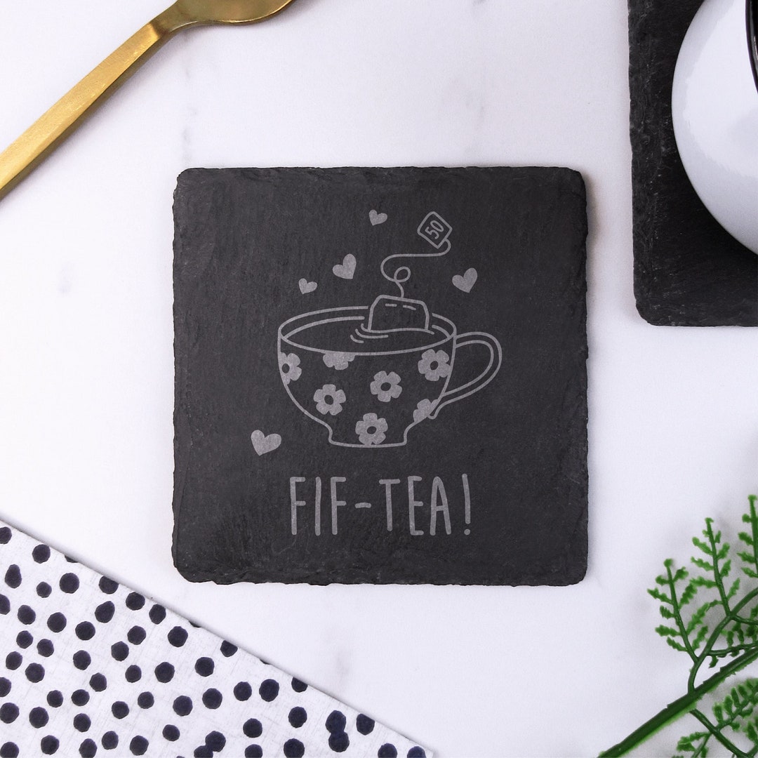 Happy Fif-tea'th Birthday Card - A Personalised Teacher