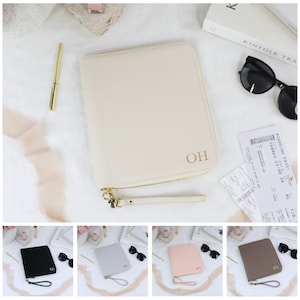 Travel Document Holder, Personalised Travel Wallet for Passport Boarding Pass
