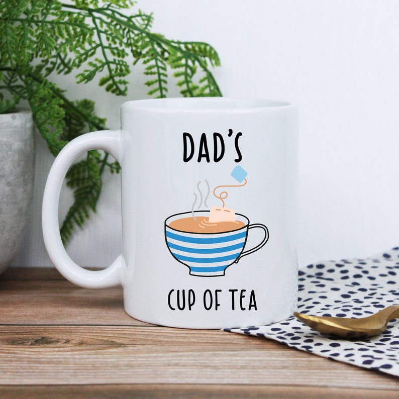 Personalised Grandad's Tea & Biscuits Board with Coffee Mug Option, Wood Treat Board, Father's Day, Birthday Gifts for Grandpa, Dad