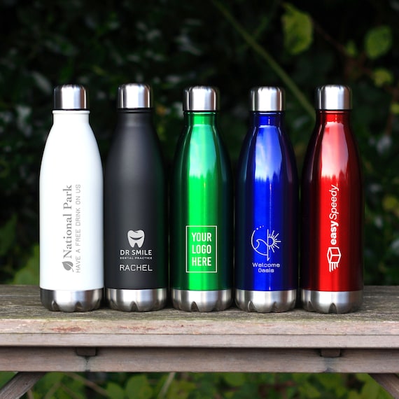 Personalised Metal Water Bottle Reusable 800 Ml Art Deco Style BPA