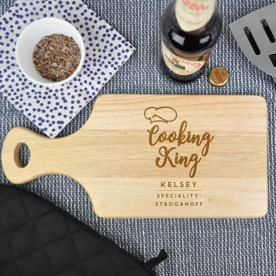Planche à Découper En Bambou Gravée Personnalisée | Cadeau Pour Papa, Mari, Grand-Père | Fête Des Pères, Noël, Anniversaire | Design Unique Et Élégant