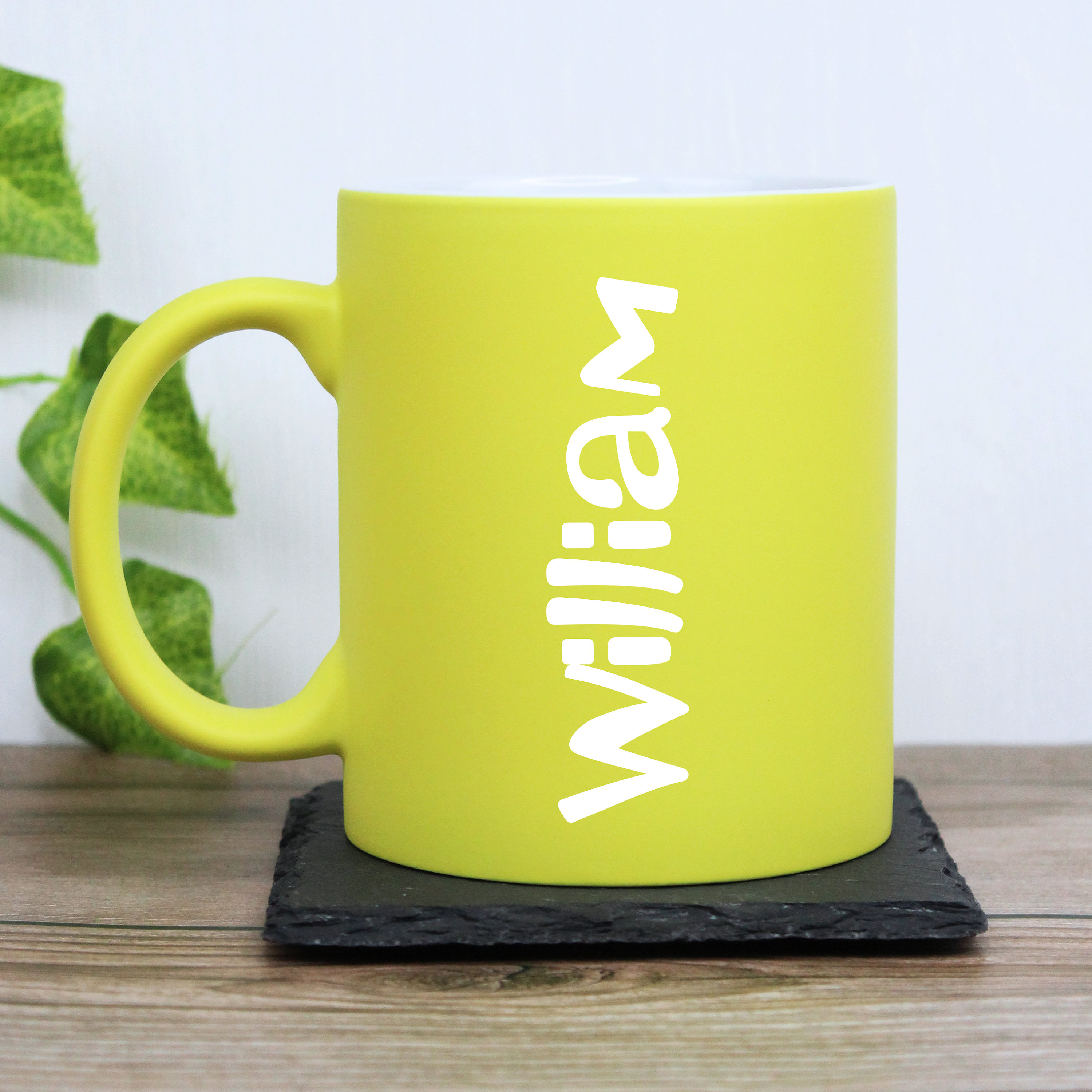 Personalised Neon Mug - Ceramic Mug Fluorescent 310ml Tea Cup - Matt ...