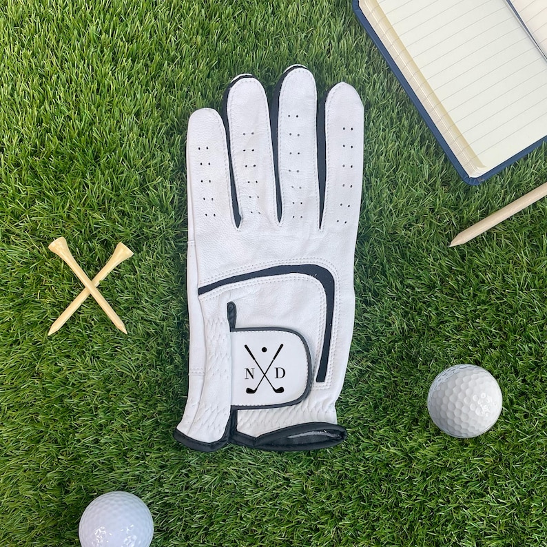 Personalisierter Herren-Golfhandschuh aus Leder mit Initialen, monogrammiertes Golfzubehör, Linkshänder-Golfhandschuh, 5 Größen (S-XL), Golfgeschenk für ihn Bild 11
