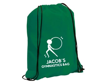Sacca Ginnastica Pesciolino Rosa Personalizzata Personalizzabile Nome Bambino Bambina
