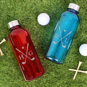 Ladies Golf Water Bottle Personalised Plastic Light Weight Golf Club Design Sport Bottle Gift for Golf Enthusiast Golf Club Player Prize