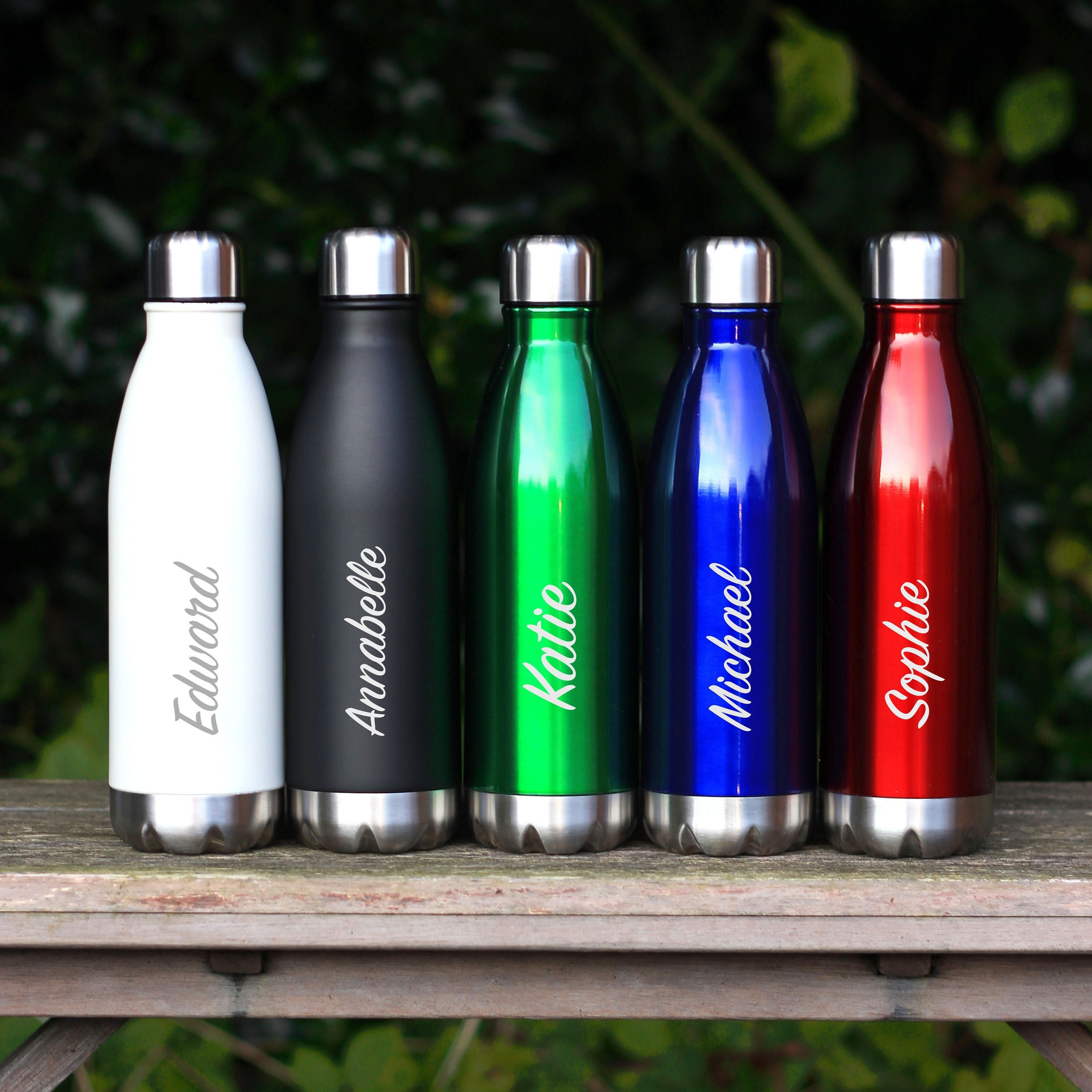 Personalised Insulated Water Bottle for Gym Sports Back to School Reusable Stainless Steel 24 Hours Cold & 12 Hours Hot Unisex Drinks Bottle