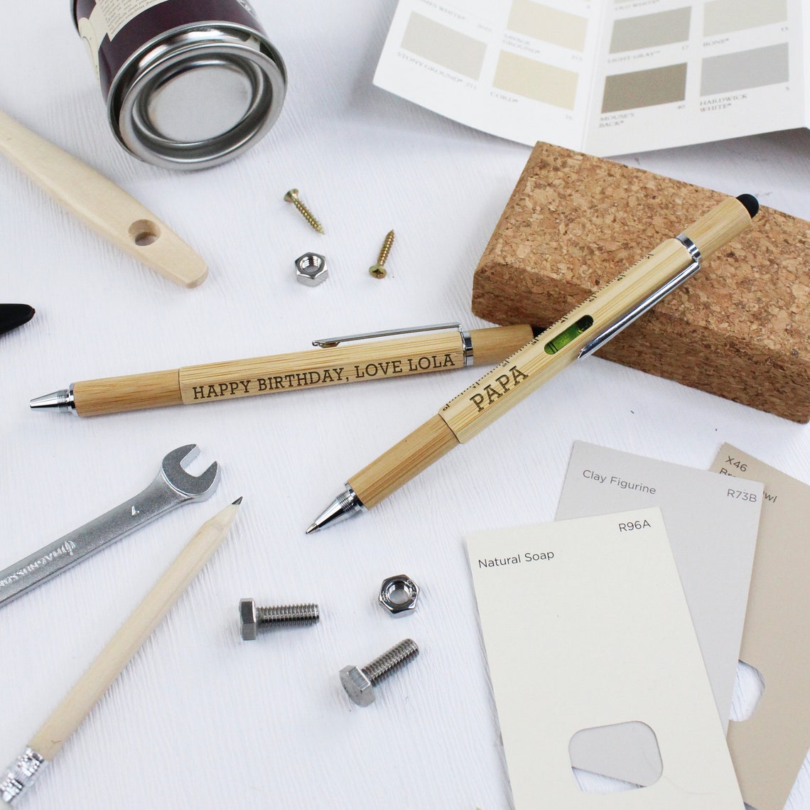 DADDY 6 in 1 Wooden Multifunction Pen With Spirit Level Ruler ...