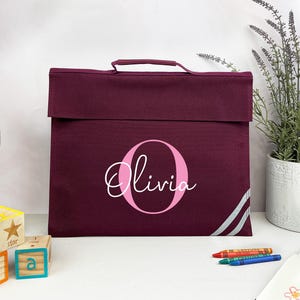 School Book Bag | Back to School | Personalised Bookbag | Girls | Boys | School Bag with Name | Choice of Colours | Primary School | Nursery