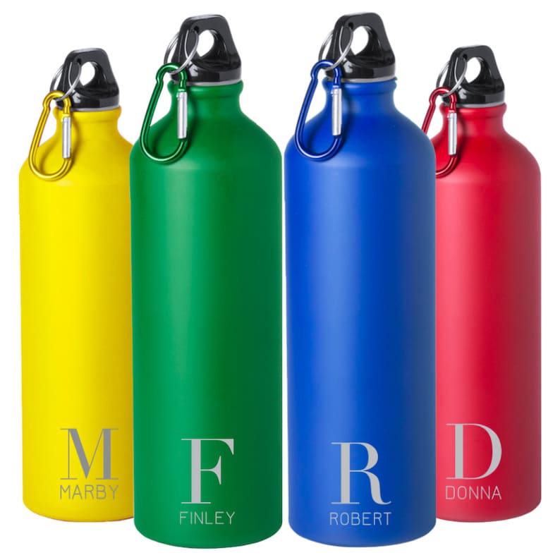 Personalised Metal Water Bottle Matt Large 800ml Capacity Etsy UK