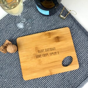 Personalised Prosecco Preparation Cutting Chopping Board, Prosecco Engraved Bamboo Wood, Fizz Preparation Station, Your Prosecco Bar Sign image 5