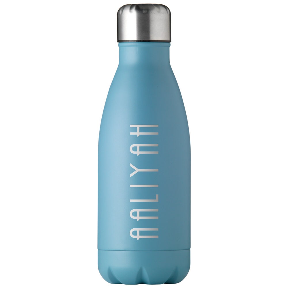 Personalised Water Bottle, Stainless Steel Matt Water Bottle