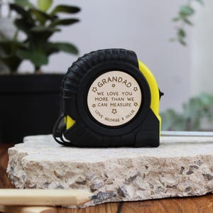 Personalised Grandad 3M 5M 7.5M Tape Measure | Grandad DIY Tool | Father's Day Gift for Him, Grandad, Dad | I Love You More Than Can Measure