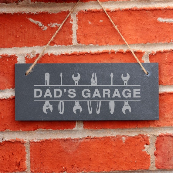 Metal Dad's Garage Dads Shed Wall Decor Tin Sign Metal Dad's Garage Dads Shed Wall Decor Tin Sign