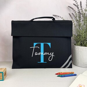 School Book Bag | Back to School | Personalised Bookbag | Girls | Boys | School Bag with Name | Choice of Colours | Primary School | Nursery