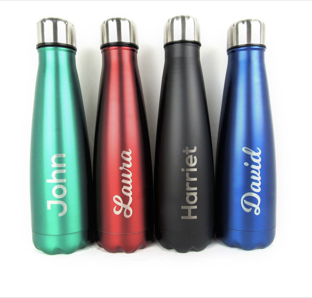 Personalised Metal Water Bottle Custom Engraved Bottle With Any Name ...