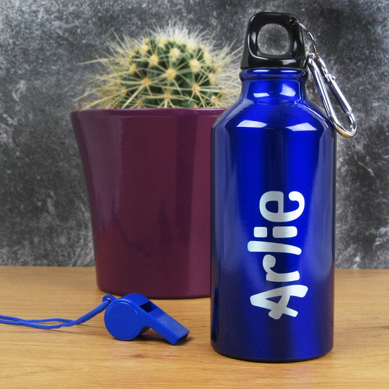 Personalised Boys Metal Drinks Sports Water Bottle with Etsy