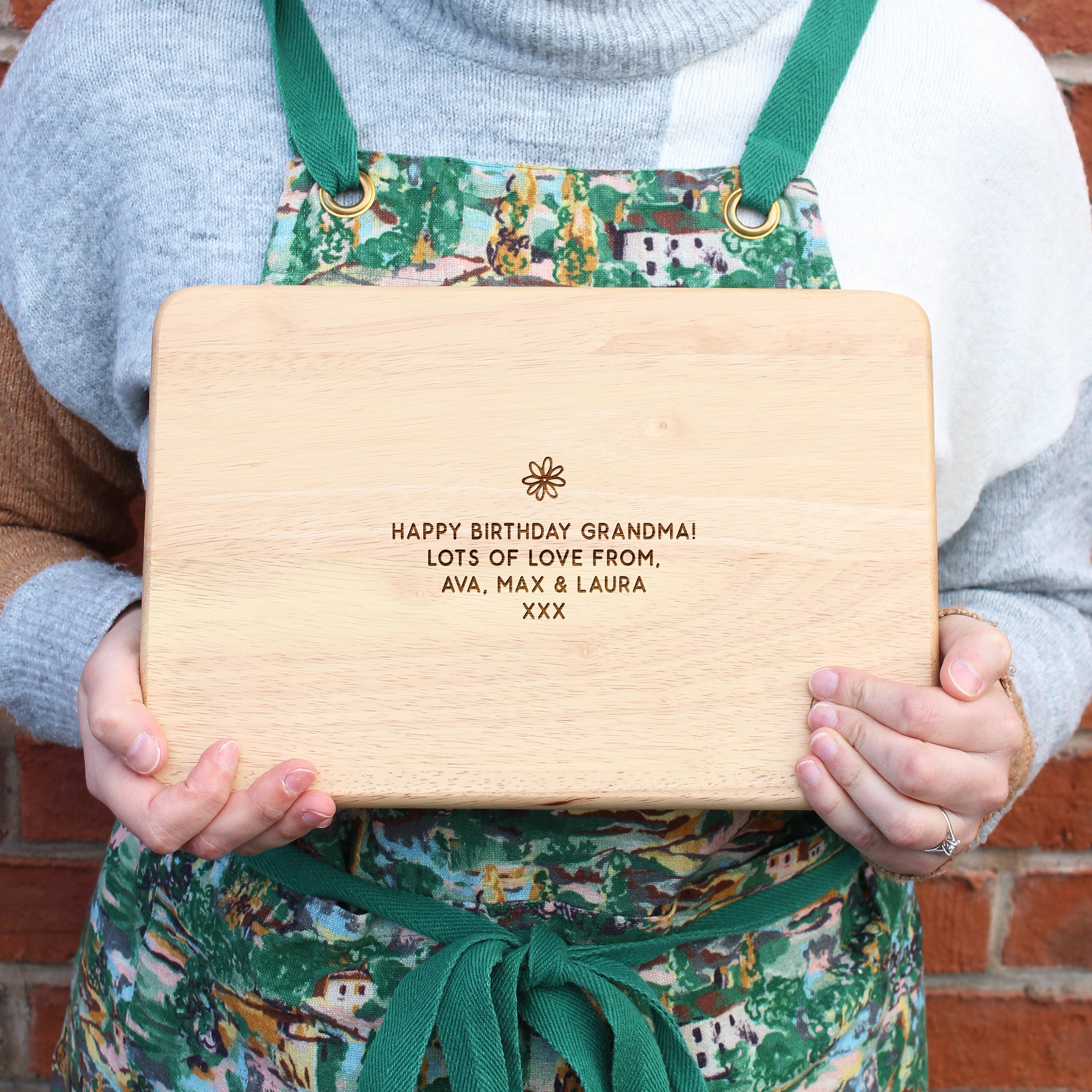 Personalised Wooden Cutting Board, Grandma&#39;s Kitchen, Where Everything Is Made With Love, Birthday, Mother&#39;s Day Gift for Nana, Granny