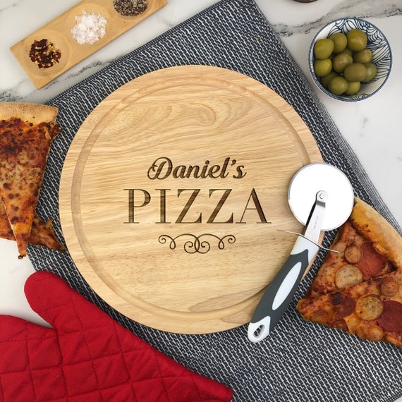 Drfeify Plaque de cuisson Plateau à Pizza en Bois Planche à Pizza Ronde avec Poignée Planche à Drfeify Plaque de cuisson Plateau à Pizza en Bois Planche à Pizza Ronde avec Poignée Planche à