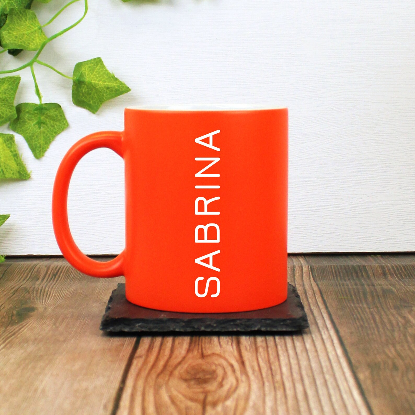 Personalised Neon Mug - Custom Mugs Bright Fluorescent 310 Ml Tea Cup ...