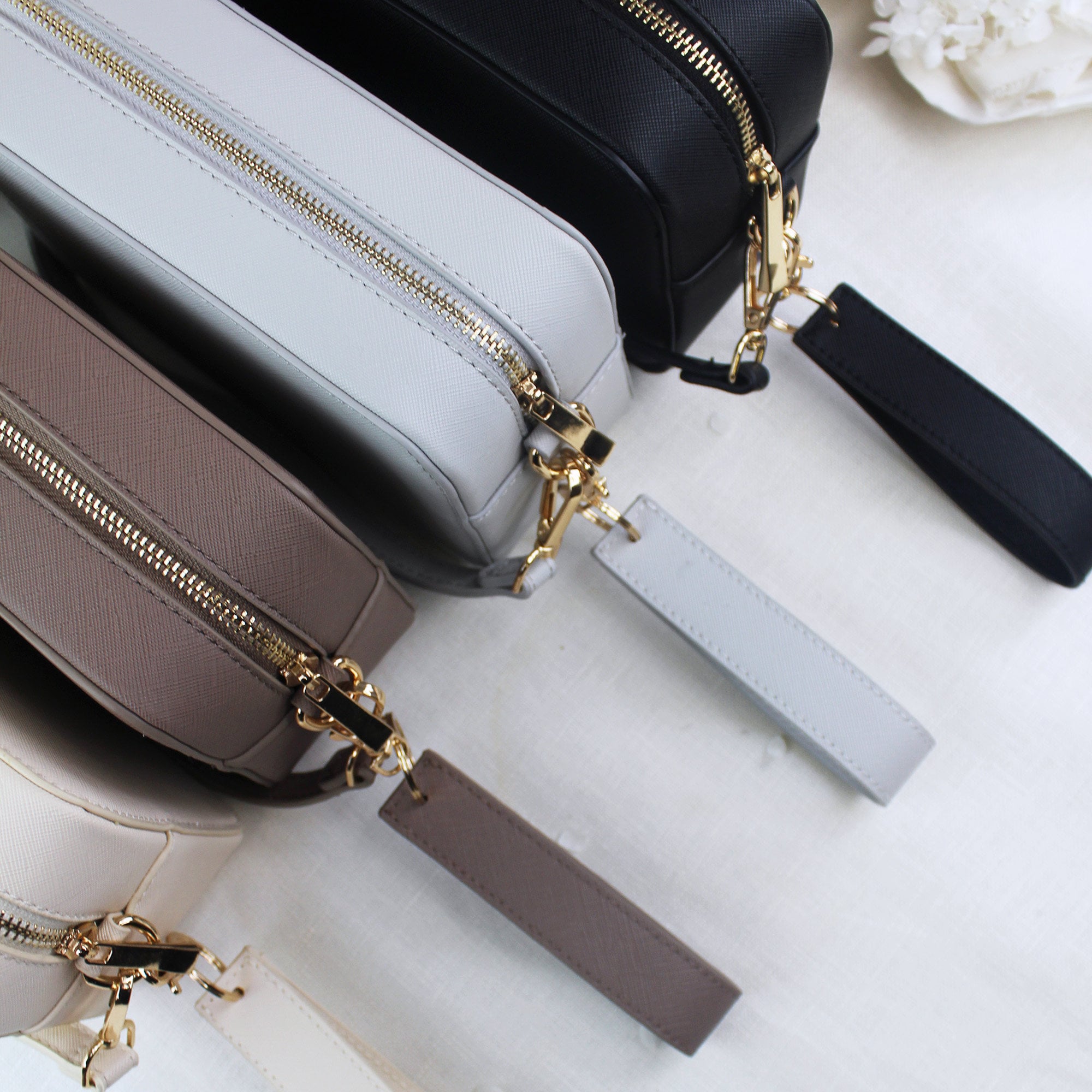 ショルダーバッグ・ポシェット LEATHER SHOULDER BAG WITH MONOGRAM LOGO Monogram Cross Body Bag, Personalised Shoulder Bag With