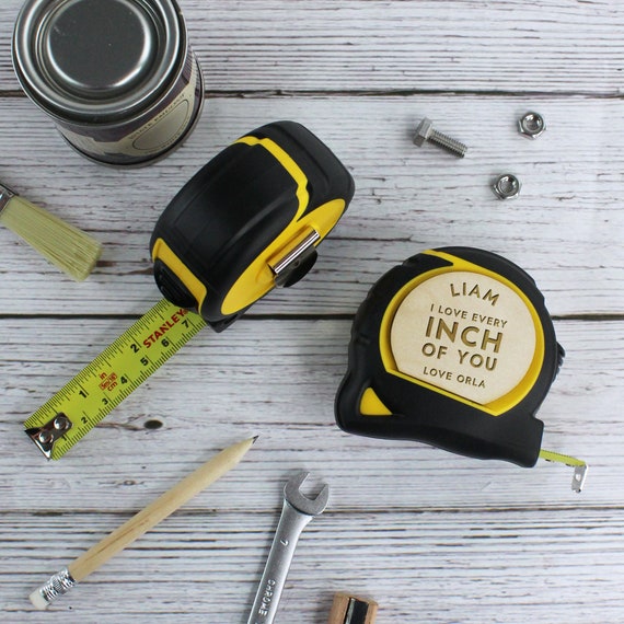 Funny Valentines Gift for Him Personalised Stanley Tape Measure I