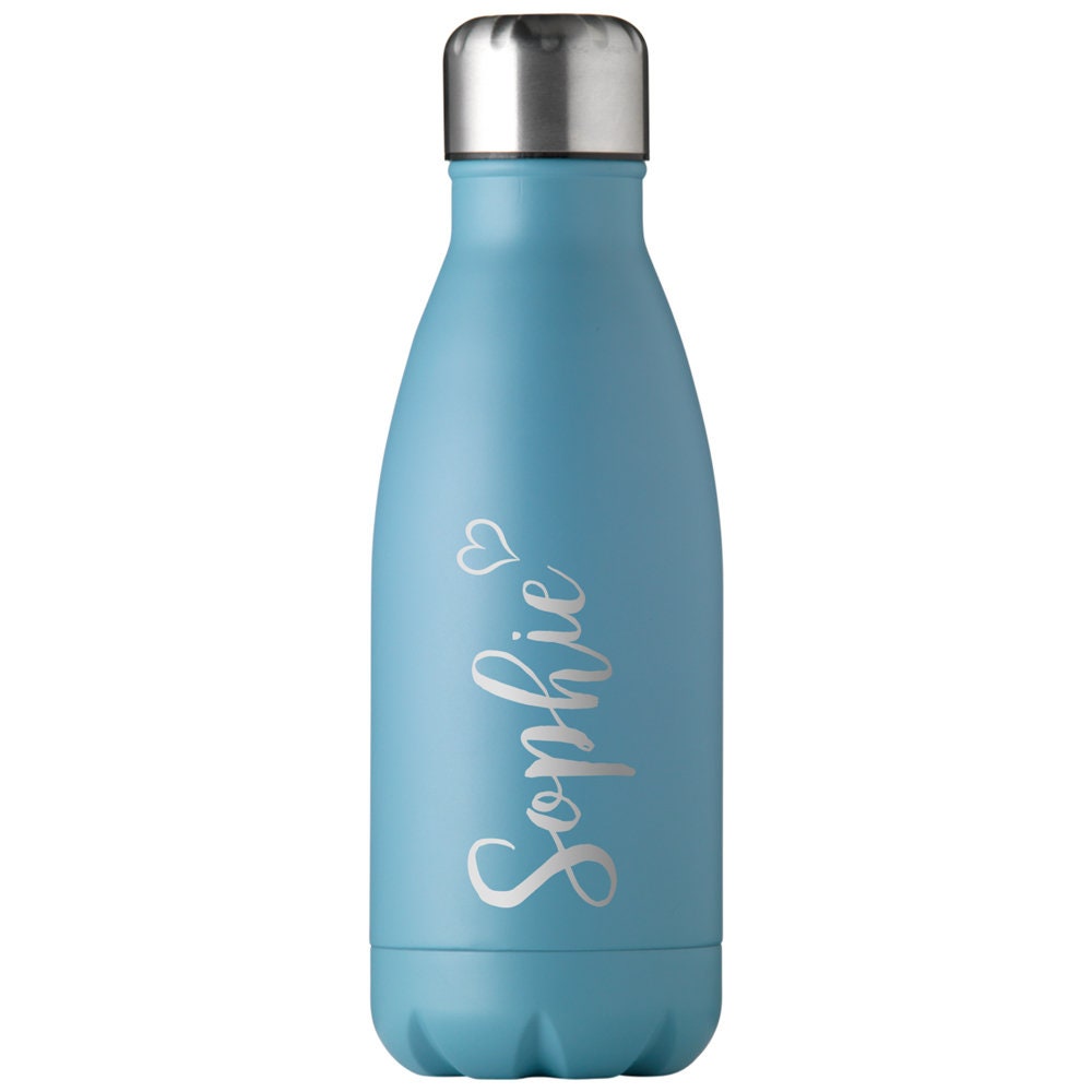 Personalised Matt Metal Water Bottle Personalized Reusable - Etsy UK