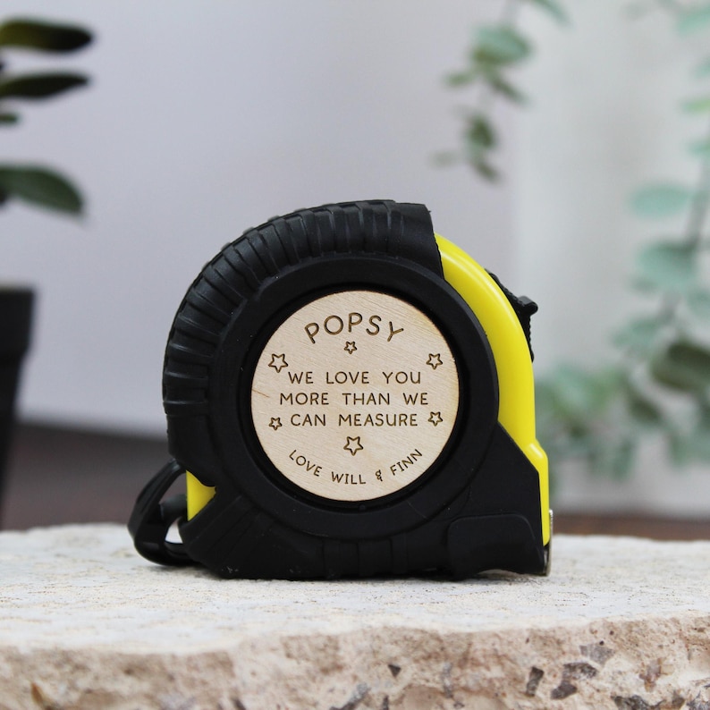 Personalised Grandad 3M 5M 7.5M Tape Measure | Grandad DIY Tool | Father's Day Gift for Him, Grandad, Dad | I Love You More Than Can Measure