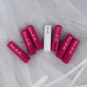 Team Bride Lip Balm, Pink & White Themed Hen Do, Hen Party Favours, Bachelorette Accessories, Bridal Party Bag Filler, Lip Balm Bride to Be