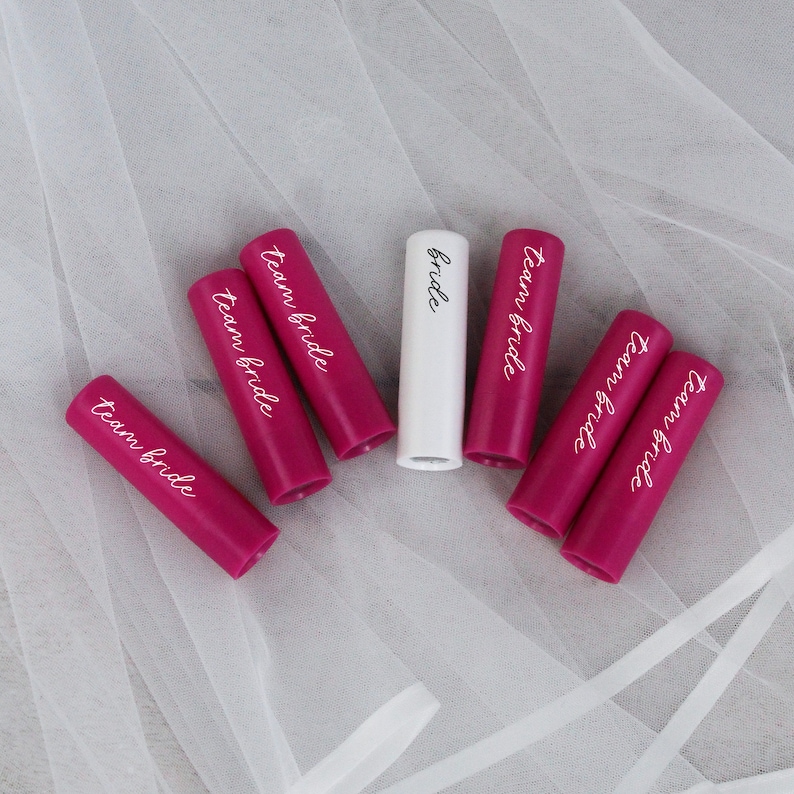 Team Bride Lip Balm, Pink & White Themed Hen Do, Hen Party Favours, Bachelorette Accessories, Bridal Party Bag Filler, Lip Balm Bride to Be