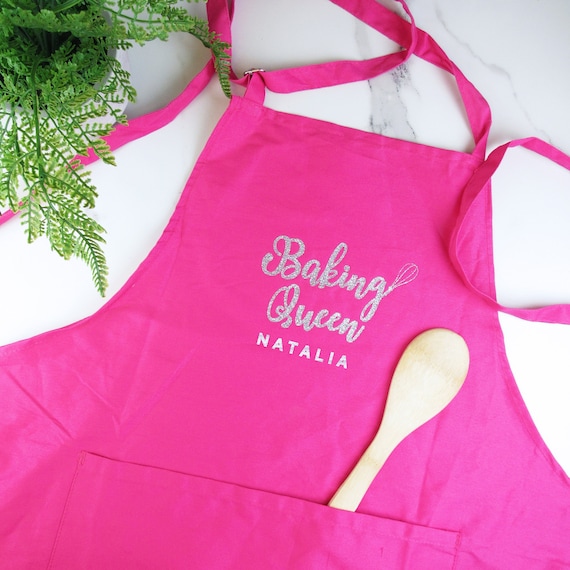 Pink apron best sale