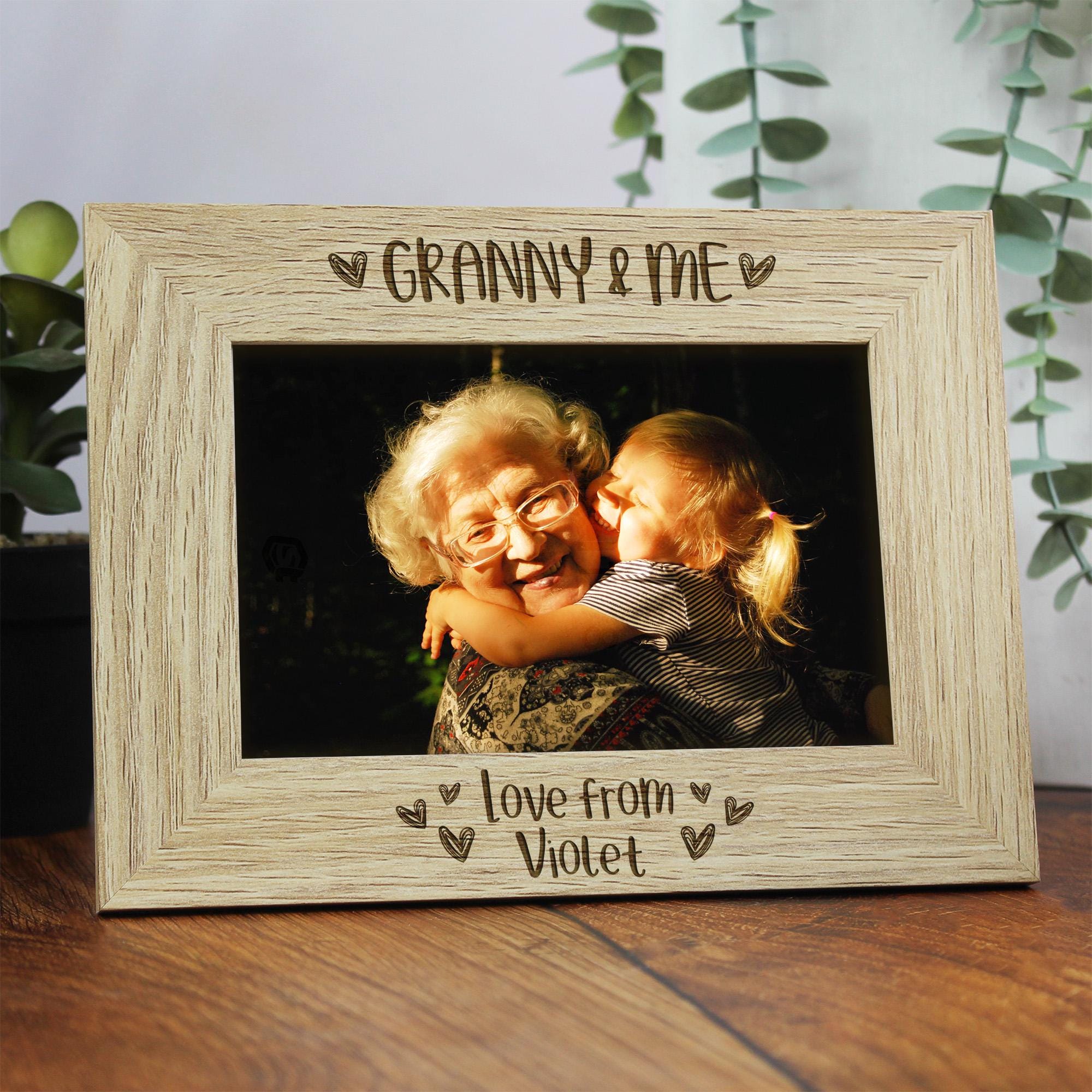 Cornice Portafoto In Legno 10x15 Cm - Regalo Per Nonna Mawmaw Con Frase Life Is Better With Mawmaw