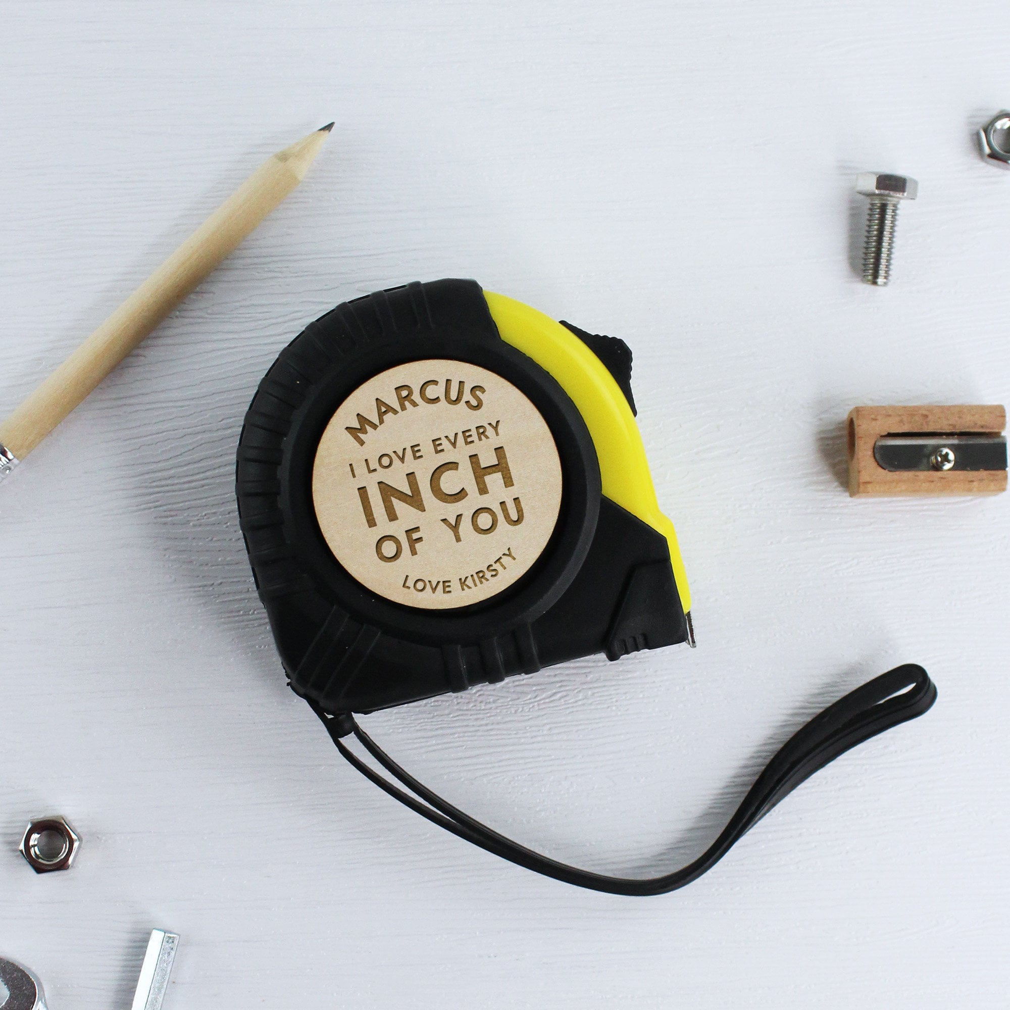 Retractable Tape Measure, I Love Every Inch of You Personalised Tape 3M ...