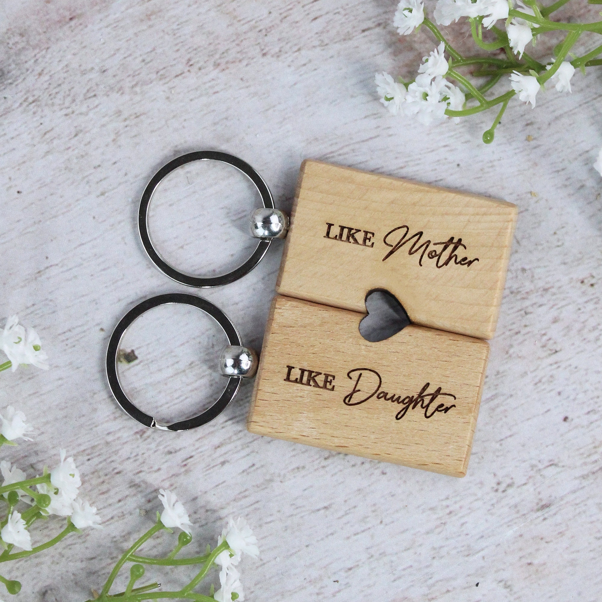 Jzxwan Portachiavi Personalizzato Per Figlia – "I Love You Daughter" Con Targhetta Incisa, Regalo Per Natale, Compleanno, Festa Della Mamma, Gioiello Affettivo In Acciaio Inossidabile - 4