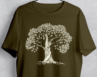 Gnarled Tree Men's T-shirt - Vintage Shirt, Tree of Life Shirt, Botanical Shirt, Nature Shirt - Sustainable Clothing