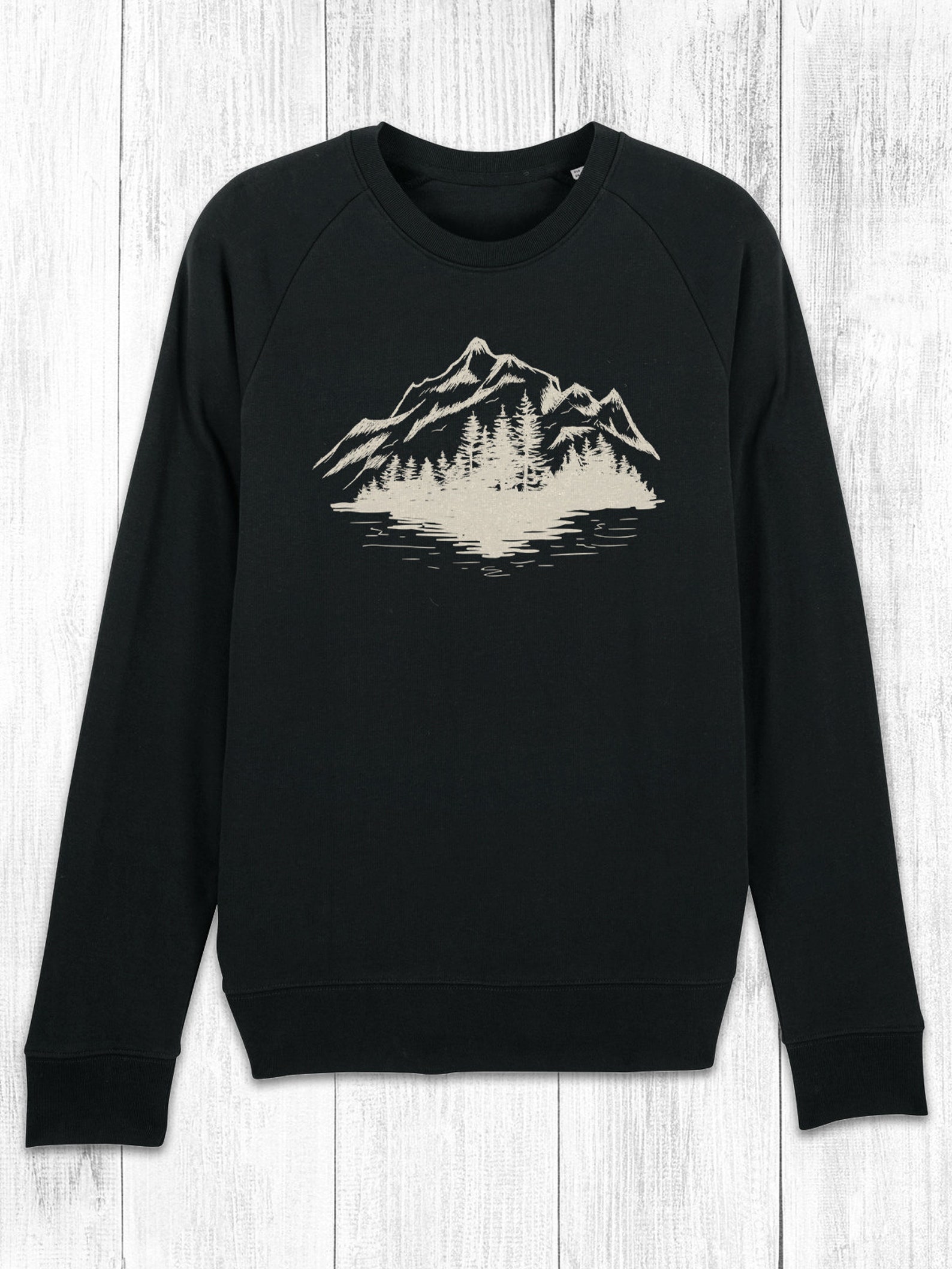 Forest and Mountain Sweatshirt Men's Mountain Etsy