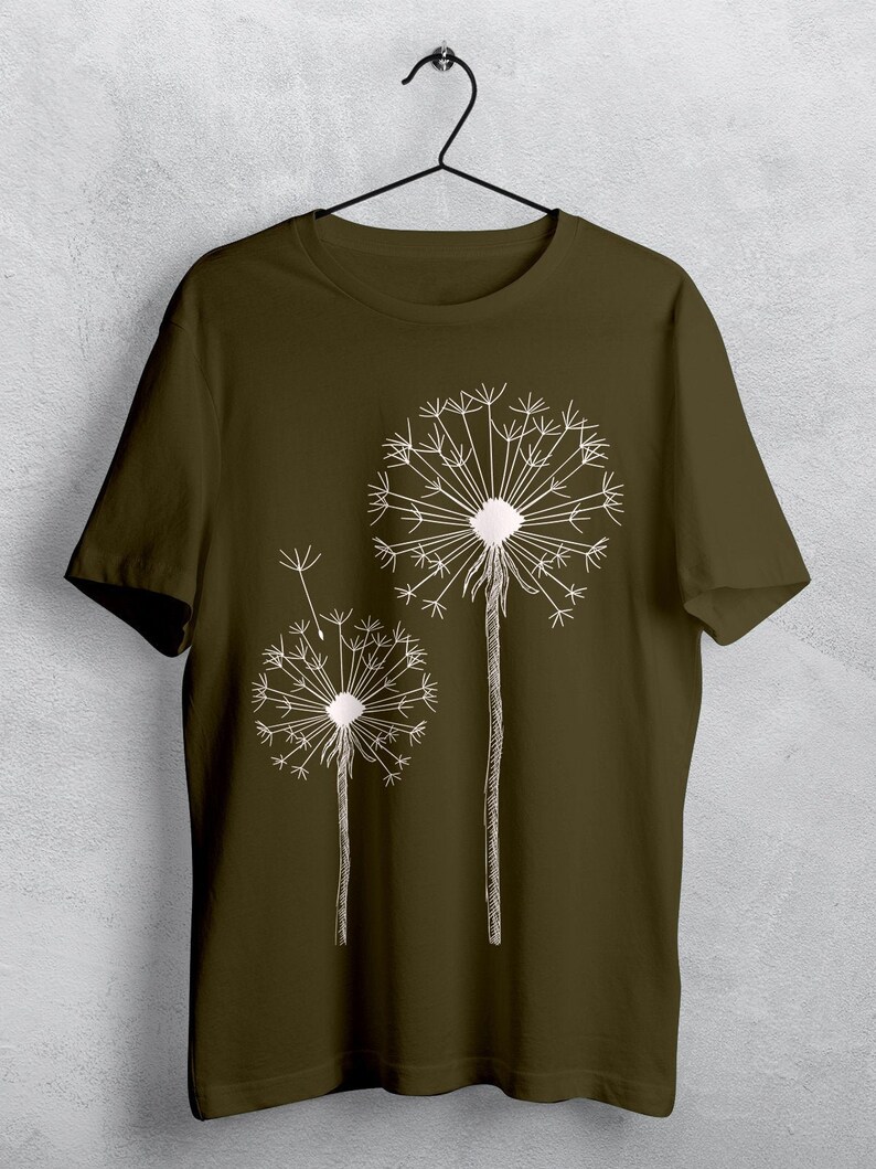 Dandelion Men's T-shirt Plant Shirt Flower Shirt | Etsy