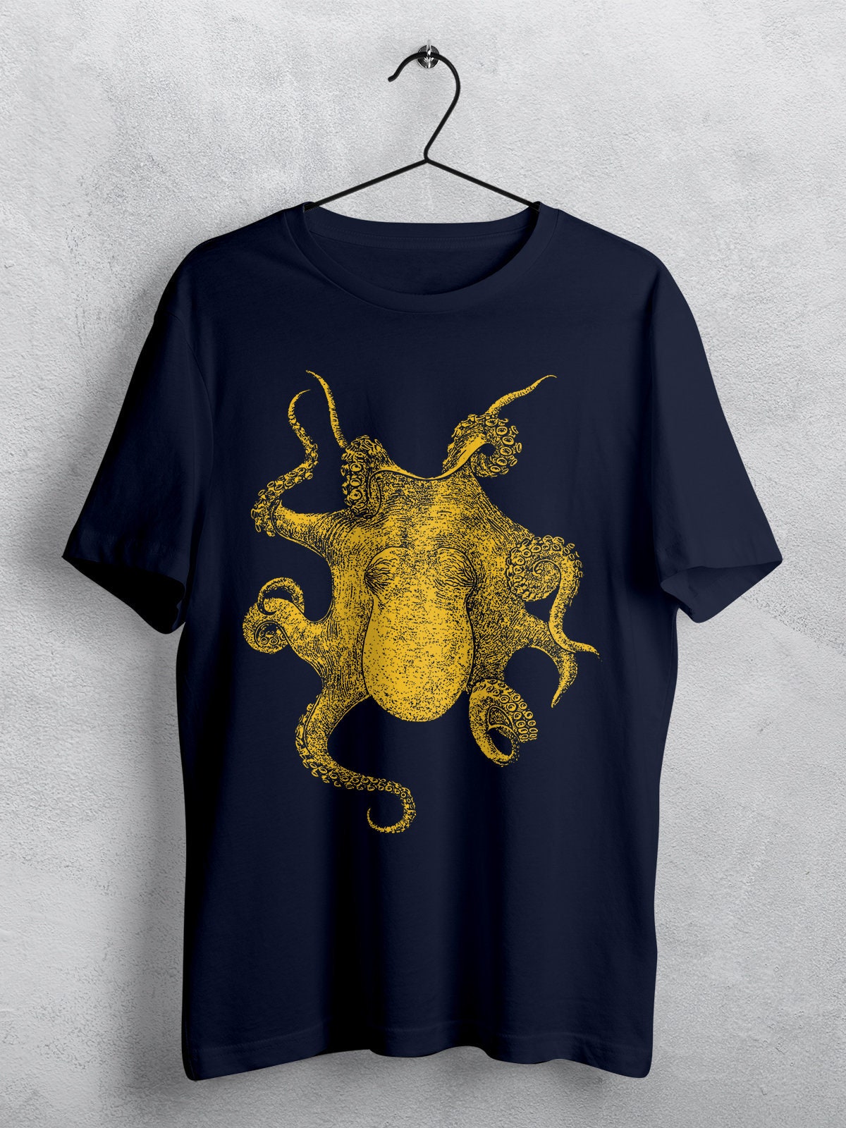 Octopus Men's T-shirt Retro Octopus Shirt Nautical - Etsy UK