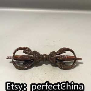 Chinese antique hand-made pure copper instrument statue ornaments