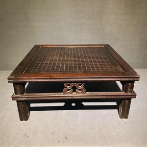 Chinese antique pure hand-carved large exquisite rare rosewood go table tea table ornaments