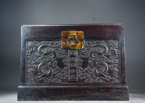 Chinese antique hand-carved exquisite and rare eb… - image 2
