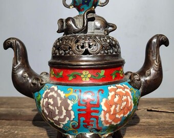 中国美術 七宝香炉 送料込み 中国美術 七宝香炉 送料込み 中国美術