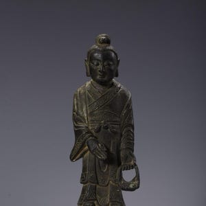 Chinese antique handmade exquisite rare pure copper Guanyin Bodhisattva Buddha statue ornaments