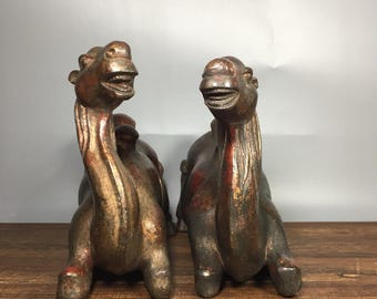 お値下げ❣️中国の古い器　動物いっぱい！可愛い　ドラゴン　ヴィンテージ S3bb9f786f12f44439f57406de888b