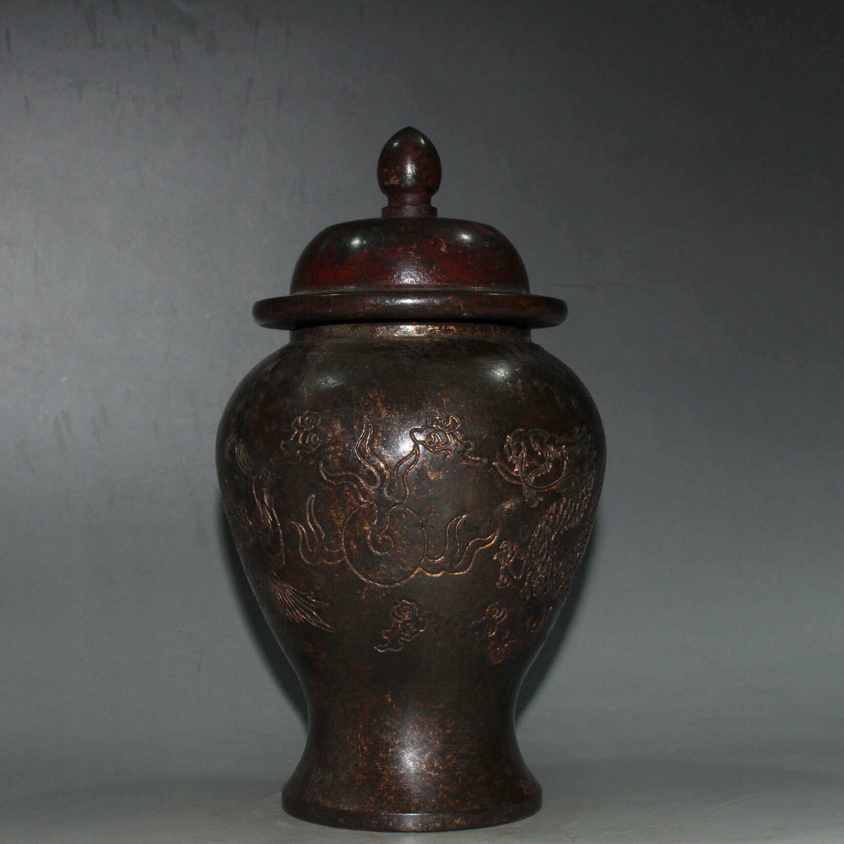 Chinesisches antikes handgeschnitztes Drachenmuster und Phönix | Etsy