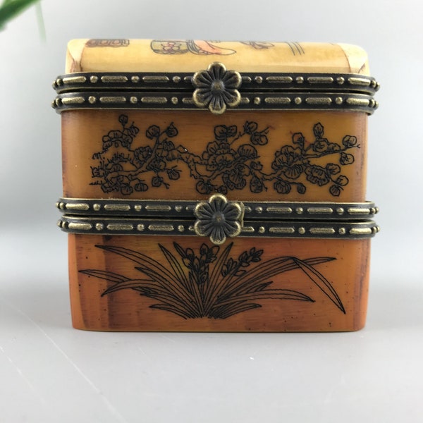 Collection box jewelry box hanging ancient manufacturing handmade painting