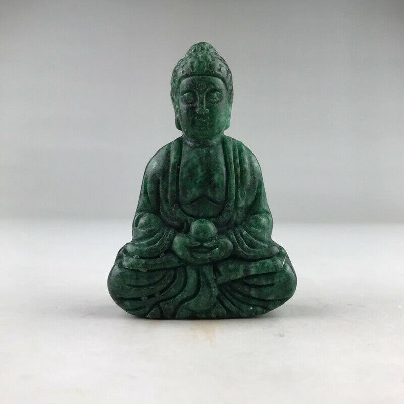 Natural Jade Grade A Hand-carved Buddha Statue - Etsy