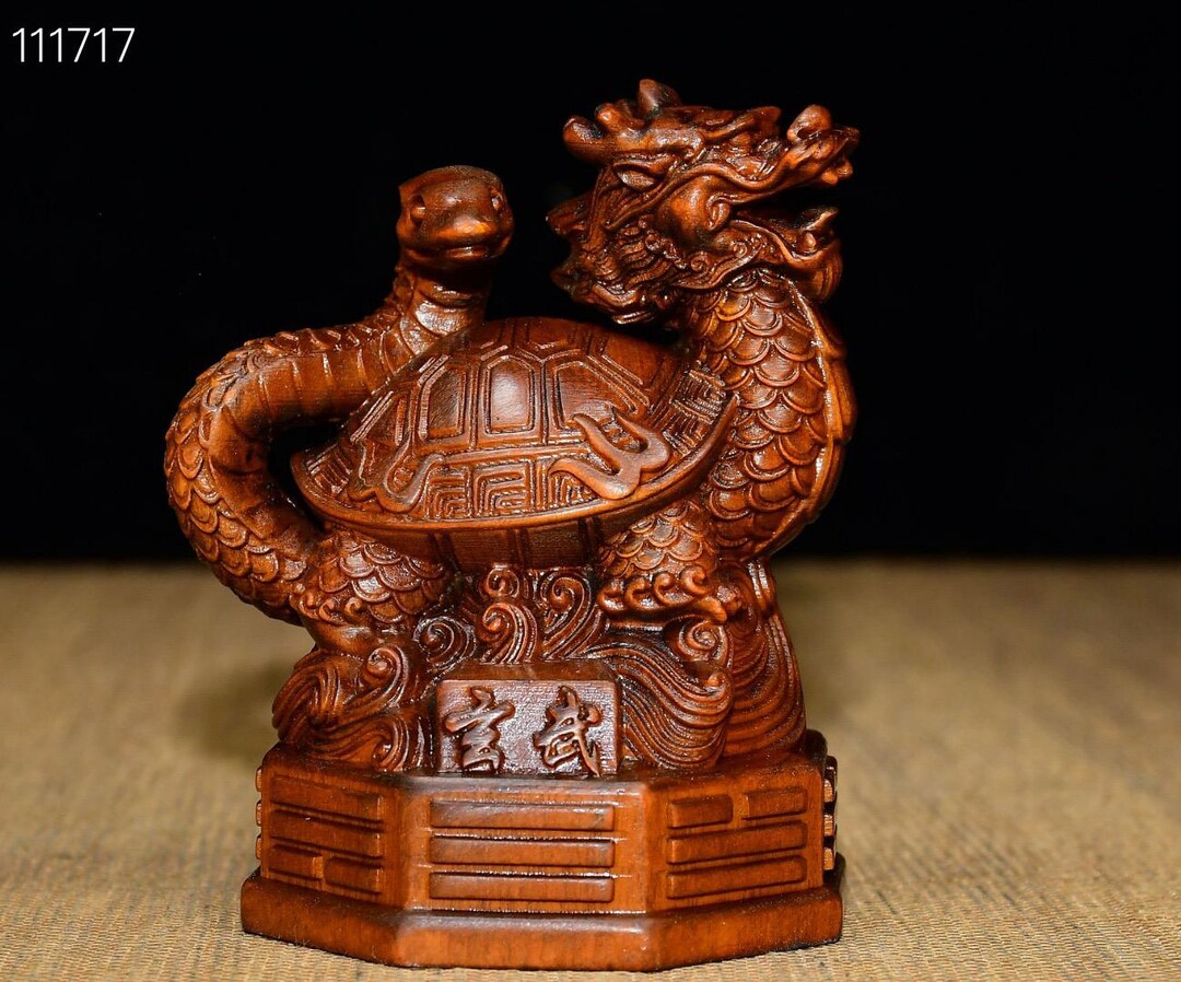 Exquisite Beast Exquisite Xuanwu Auspicious Beast Statue, Hand-carved From Pure Chinese ...