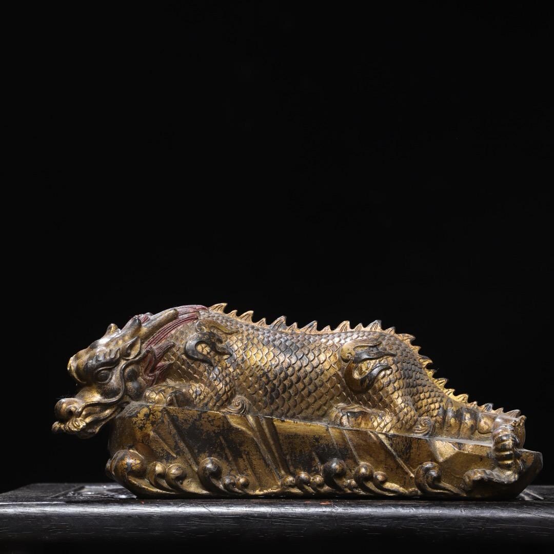 Exquisite Beast Exquisite Handcrafted Pure Bronze Water-absorbing Beast Statue Ornament ...