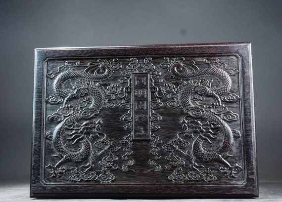 Chinese antique hand-carved exquisite and rare eb… - image 6