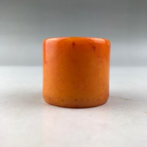 Chinesischer reiner natürlicher Jade-Ring von Hand gefertigt
